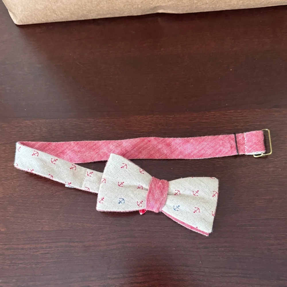 Nautical Kids Bow Tie - Red and White